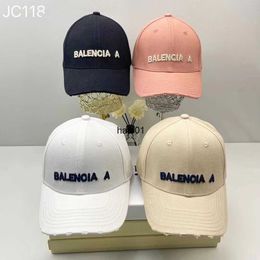 balenciga Letter Embroidered Hard Top Baseball Hat Korean Version Fashion Versatile Couple Sports Outdoor Sunshade Duck Tongue Hat