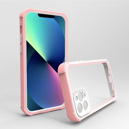 Shockproof Phone Case For iPhone 15 14 13 12 11 Pro Max Plus Sansung S22 Ulira Hard PC Soft TPU Full Cover