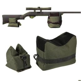 Panniers Bags Outdoor Bike Front Rear Bag Support Rifle Sandbag Set Portable Sniper Hunting Tactical Gun Rest Target Stand Cs Shoo Dhrzj