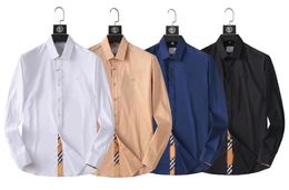 2023Style Men's dress shirt Hawaiian designer shirt slim fit for men fashion long sleeve casual men's clothing - M-3XLAA8
