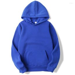 Men's Hoodies 2023 Spring Autumn Hooded Men Thick Fabric Solid Basic Sweatshirts Quality Jogger Texture Pullovers