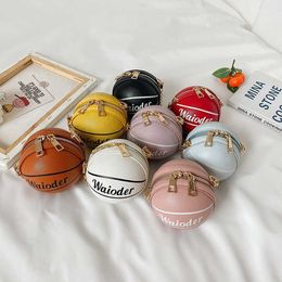 Fashion Kids Handbags 2020 Korean Children Mini Princess Purses Large Capacity Cute Basketball Cross-body Coin Bags Children Christmas Gifts