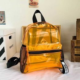 Transparent Pvc Backpack Large Capacity Transparent Backpack Simple and Lightweight 230615