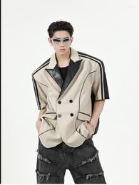 Men's Jackets T06213 Fashion Coats & 2023 Runway Luxury European Design Party Style Clothing