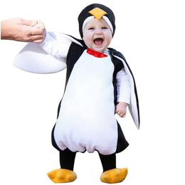 Rompers Baby Boys Girls Carnival Halloween Costume Romper Kids Clothes Set Toddler Cosplay Penguin Jumpsuits Infant Cute Lr1 201127 Dhxag