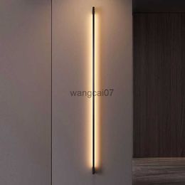 Wall Lamps Modern Minimalist Long Wall Lamp LED Wall Mounted Light Indoor Living Room Bedroom Background Lamp Home Decora Fixtures 110/220V HKD230814