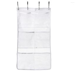 Bath Accessory Set Hook Storage Hanging Mesh Pocket 6 Tub Caddy Bathroom Bag Organizer Shower Products Rugs Non Slip