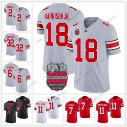 Justin Fields Custom Ohio State Buckeyes Football Jersey Harrison Jr. Emeka Egbuka C.J. Stroud TreVeyon Henderson Jaxon Smith-Njigba TUIMOLOAU Sawyer Bosa Elliott