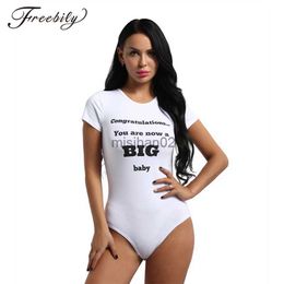 Women's Jumpsuits Rompers Women leopard Bodysuit nappy club Sexy Diaper Lover press button Crotch Romper Pajamas Letter Print baby Bodysuit Sexy Come HKD230814