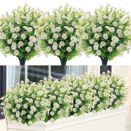 Decorative Flowers 5Pcs Artificial Flower 7 Branch Spring Summer Simulated Eucalyptus Chrysanthemum Home Decor