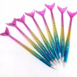 wholesale Mermaid Ballpoint Pen Fashion Novel Office Gift Stationery Mermaid Tail Ballpoint Pens School Supply Student Ballpoints LL