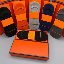 for and Women Cotton Sock Classic Designer Men Socks Comfortable 5 Pairs Together High Quality Popular Trend with Box