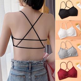 Women's Shapers Women Sexy Back Beauty Threaded Bra Breathable Push Up Tops Brasiere Lingerie Bralette Camisoles Fitness Workout