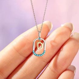 Pendant Necklaces Letters A - Z Initial M S C K Alphabet Pendente Long Chain Necklace For Women Say My Name Wedding Jewelry Gift Dz450