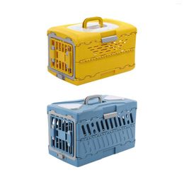 Dog Carrier Collapsible Puppy Crate Reusable Folding Breathable Hard Sided Cat Transport Box Pet For Small Dogs Animals