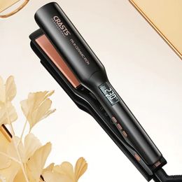 2-in-1 Portable Hair Straightener and Curler for Home and Travel - Perfect for Women and Men - Straightens and Curles Hair with Ease