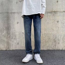 Men's Jeans 223 Spring Autumn Men Fashion Baggy Trousers Casual Straight Streetwear Hip Hop Loose Denim Pants F229