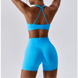 Active Sets Women's Tracksuit Gym Yoga Summer Suit 2023 Workout Crop Top Fitness Clothing Leggings Train Two Piece Set For Women