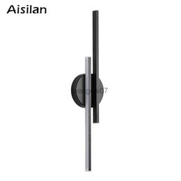 Wall Lamps Aisilan LED Dimmable Wall lamp with Anti glare Design 14W Warm White Moden Style Black Wall Sconce for Bedroom Living room HKD230814