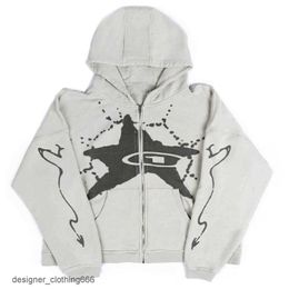 Winter New Hip-hop Oversized Print Design Hooded Sweater Men and Women Ins Autumn and Winter Loose and Warm All-match Hoodie