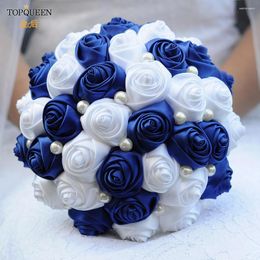 Wedding Flowers TopQueen Bouquet Bridal Bridesmaid Silk Rose Handmade Sister SF4-RBLD