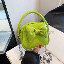 Shoulder Bags Candy Colour Versatile Women's Bag Fresh and Sweet Campus Style Handbag Small Design Bowknot Chain Bagstylishhandbagsstore