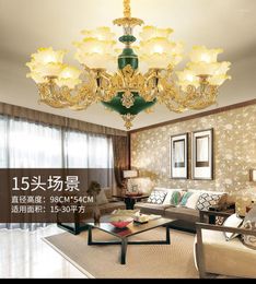 Pendant Lamps Zinc Alloy Luxury Color Crystal Chandelier Living Room Dining Bedroom European High End Customized LED