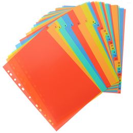 Plates Manager Binder Tabs Dividers Aesthetic Notepad Loose-leaf Page Markers Notebook