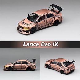 Diecast Model CM 1 64 EVO Lancer Evolution IX Bronze Diorama Car Collection Miniature Carros Toys 230814