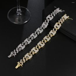 Bangle European Temperament Personality Exaggerated Hip-Hop Zircon Bracelet Men And Women Universal Accessories Party Street Daily Acce