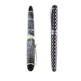Fountain Pens JINHAO X450 18 KGP 0 7Mm Broad Nib Pen Marble Gray Jinhao X750 Chessboard Medium Fine 230814