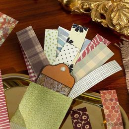 Gift Wrap 60Pcs Cloth Texture Collection Material Paper Junk Journal Planner Scrapbooking Vintage Decorative DIY Craft Background Paper R230814
