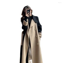 Women's Trench Coats 2023 Wool & Blends Jackets For Women Coat Plus Size Outwears Korea Stylish Windbreaker Long Down Parkas