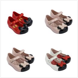Mini Mlsa Classic Mouse Shoes Summer Cute Cartoon Jelly Shoe Girl Nonslip Kids Toddler Beach Sandals 220402