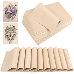 Other Tattoo Supplies 135pcs Tattoo Blank Practise Skin Eyebrow Gragon Pattern Paint Mixer Makeup Double Sized Synthetic Skin Tattoo Accessories 230814