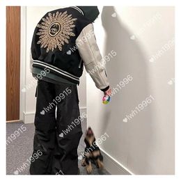 Padrão de crachá de animais articular Bordado Bordado High Street Baseball Uniform Uniform Jacket 2023 Spring e Autumn Hipsters