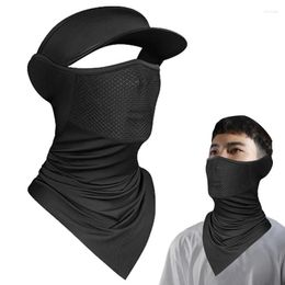 Motorcycle Helmets Sunscreen Face Cover Breathable Summer Earloop Gaiter Veil With Cold Feeling Lightweight 360-Degree Sun