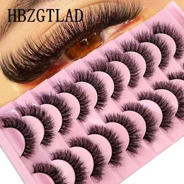 False Eyelashes 500/1000pairs 3D mink Lashes Natural Long False Eyelashes Messy Fluffy Fake EyeLashes Extension Makeup Beauty Tools maquiagem 230814