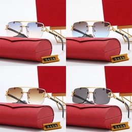 Designers Sunglasses Men Women Decoration Wire Frame Unisex for Summer Outdoor Luxury Eyewear