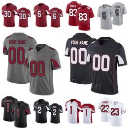 Custom Football 2 Marquise Brown Jersey 30 Keaontay Ingram 23 Corey Clement 70 Paris Johnson Jr 1 Kyler Murray 83 Greg Dortch 6 James Conner Stitched Man Woman Youth