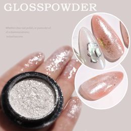 Nail Glitter 1 Box Fairy Manicure High Gloss Powder Chrome Nails Pigment for Gel Polish Accessories Dust 230814