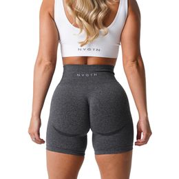 Women's Shorts NVGTN Women's Seamless High Waist Shorts Smile Contour Cycling Shorts Gym Yoga Workout Casual Sports 230814