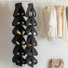 Storage Bags Large Mesh Pockets Wall Hanging Shoe Organiser Rack Over The Door Fabric Cabinet Closet Sundries Ba