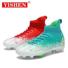 Dress Shoes YISHEN Football Boots For Men High Quality Soccer Shoes Teenagers TFFG Football Sneakers Futsal Training Chaussures De Football 230812