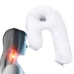 Pillow Contour Pillow Great for Sleeping on your Side for Neck Shoulder and Back Pain Relief Home and Travel Pillow with Ear Pocket 230812