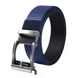 Belts Nylon Ratchet Belt for Men Double Colour Combination Tactical Belts Automatic Slide Buckle Nylon Quick-drying Unisex Leisure Belt