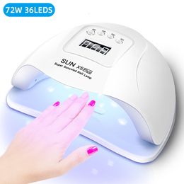 Nail Dryers Drying Lamp UV LED For Nails Light Gel Polish Manicure Cabin Led Lamps Dryer Machine Professional Equipment 230814