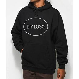 Men's Hoodies Sweatshirts Custom Mens Text Po Print Wholesale diy sweatshirt Unisex high quality streetwear Fleece Hoodie Top Drop 230814