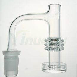 DHL Yinuoou Full Weld Smoking Heat Retainer Control Tower Quartz Banger 16mmOD Terp Slurper Banger For Glass Water Bong Dab Rigs Pipes