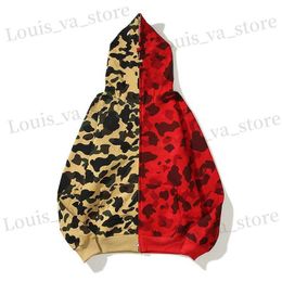 Causal Men Camouflage hoodies Camo cardigan Sweater Hip Hop Hooded Sweatshirt Streetwear Jackets Spring Autumn Winter Fashion Plus Size Coats 3XL 4XL 5XL T230814